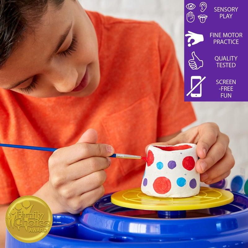 Made By Me Motorized Power Pottery Wheel - at Home Pottery Making â€“ Clay Sculpting Activity for Kids Ages 6 and Up - Image 4